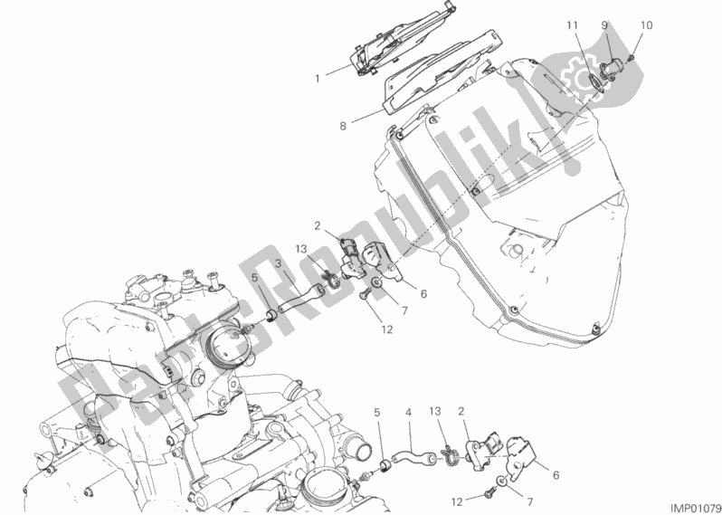 Wszystkie części do Jednostka Steruj? Ca Silnika Ducati Multistrada 1260 ABS Brasil 2019